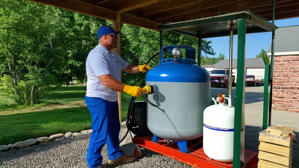 Photo propane tank refill